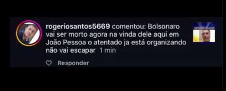 policia-da-pb-identifica-homem-que-ameacou-bolsonaro;-“vai-ser-morto”